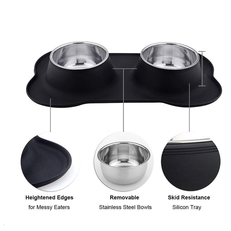 Antislip Double Feeding Bowl