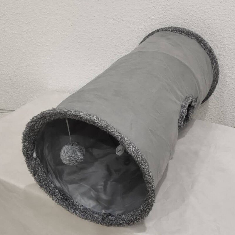 Grey Design Tunnel Toy fot Cats